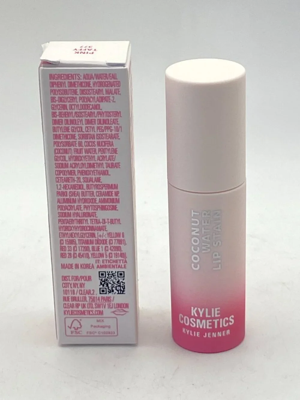 NEW Kylie Cosmetics Coconut Water Lip Stain - Pink Taffy (377) - 5 mL / 0.16 fl